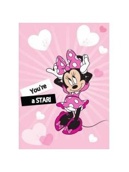 Plaid Polaire Minnie Disney...