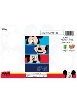 Plaid Polaire Mickey Disney...