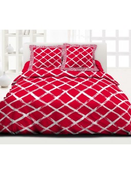 Parure de couette Carreaux...