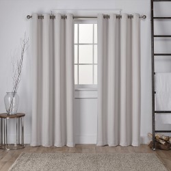 Lot De 2 Rideaux Occultant 140 X 260cm Gris Clair Homerokk